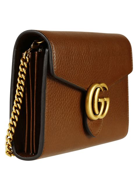 gucci marmont leather mini chain bag.